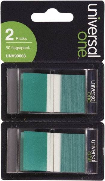 Universal One - Self-Stick Page Flags Style: Flag Color: Green - All Tool & Supply