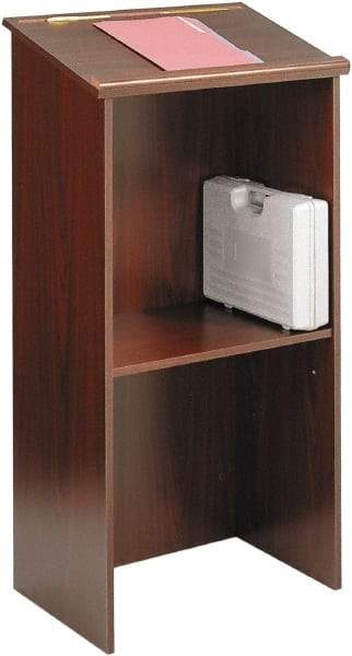 Safco - Laminated, Wood Full Floor Lectern - 15-3/4" Deep x 23" Wide x 46" High - All Tool & Supply