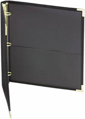 Samsill - 225 Sheet Capacity, 11 x 8-1/2", Non-View Ring Binder - Vinyl, Black - All Tool & Supply