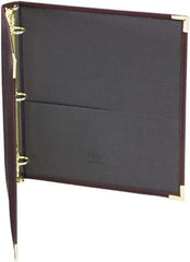 Samsill - 225 Sheet Capacity, 11 x 8-1/2", Non-View Ring Binder - Vinyl, Burgundy - All Tool & Supply