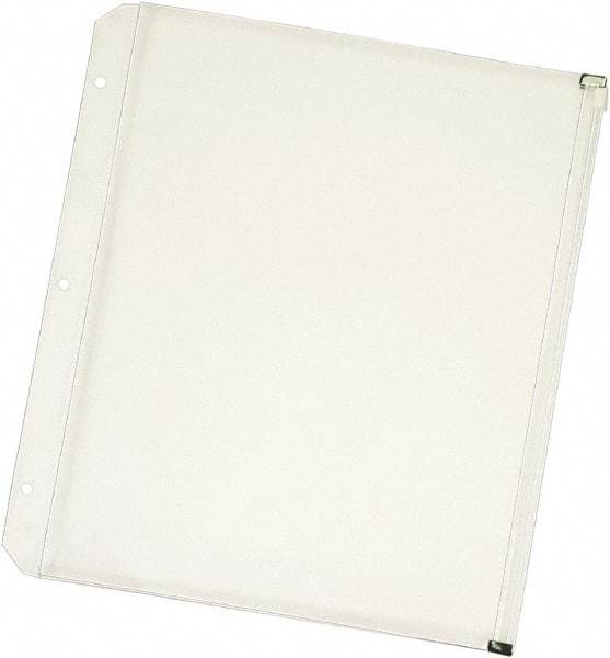 Cardinal - 11 x 8 1/2" 3 Tabs, 3-Hole Punched, Binder Pockets Divider - Clear - All Tool & Supply