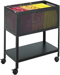 Safco - 5 Lb Capacity, 13-1/2" Wide x 24-1/4" Long x 27-1/2" High Tote Cart - 1 Shelf, Steel - All Tool & Supply