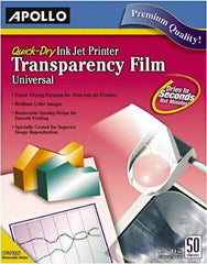 Apollo - Transparency Films & Sleeves Audio Visual Conference Accessory Type: Transparency Sleeves For Use With: Inkjet Printers; Copiers - All Tool & Supply