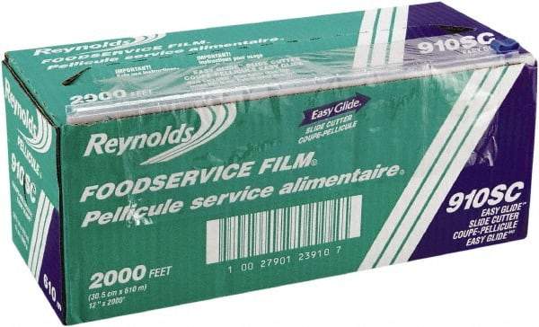 Reynolds - PVC Food Wrap Film Roll in Easy Glide Cutter Box, 12" x 2,000', Clear - Use with Food Protection - All Tool & Supply