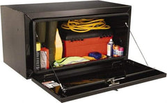 Jobox - 1 Compartment Underbed Truck Box - 24" Wide x 48" Deep x 24" High, Steel, Black - All Tool & Supply