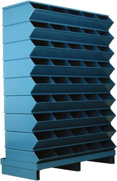 Stackbin - 9 Bin, Shelving Unit with Openings & Base - 37" Wide x 52" High - All Tool & Supply