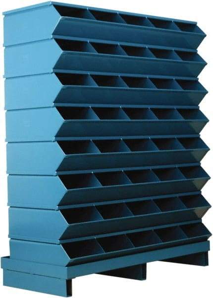 Stackbin - 8 Bin, Shelving Unit with Openings & Base - 37" Wide x 46-1/2" High - All Tool & Supply