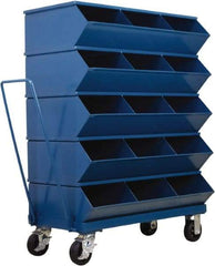 Stackbin - 5 Bin, Shelving Unit with Openings & Base - 37" Wide x 49-3/4" High - All Tool & Supply