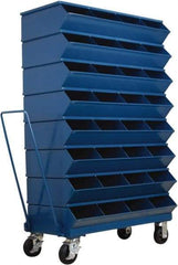 Stackbin - 8 Bin, Shelving Unit with Openings & Base - 37" Wide x 60-1/2" High - All Tool & Supply