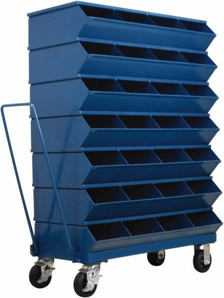 Stackbin - 7 Bin, Shelving Unit with Openings & Base - 37" Wide x 53-3/4" High - All Tool & Supply