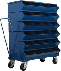 Stackbin - 6 Bin, Shelving Unit with Openings & Base - 37" Wide x 46-7/8" High - All Tool & Supply