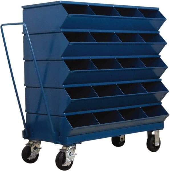 Stackbin - 5 Bin, Shelving Unit with Openings & Base - 37" Wide x 40" High - All Tool & Supply