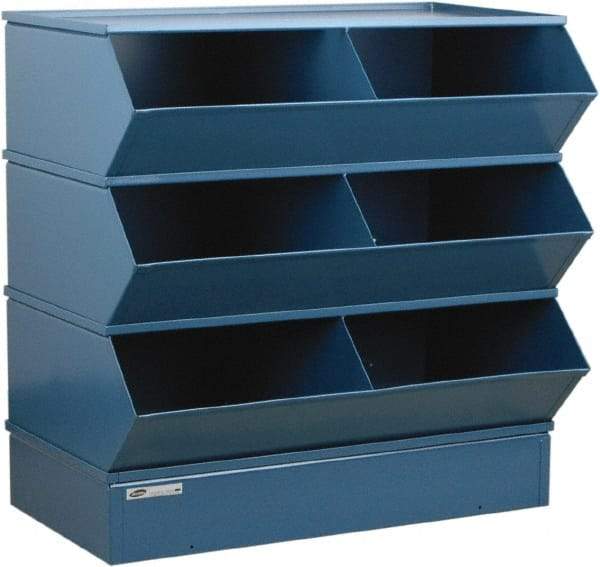 Stackbin - 3 Bin, Shelving Unit with Openings & Base - 37" Wide x 33" High - All Tool & Supply