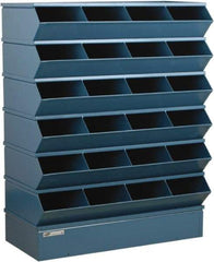 Stackbin - 6 Bin, Shelving Unit with Openings & Base - 37" Wide x 51" High - All Tool & Supply