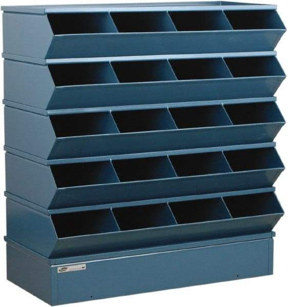 Stackbin - 5 Bin, Shelving Unit with Openings & Base - 37" Wide x 43-1/2" High - All Tool & Supply