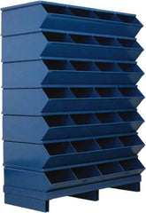 Stackbin - 7 Bin, Shelving Unit with Openings & Base - 37" Wide x 50-7/8" High - All Tool & Supply