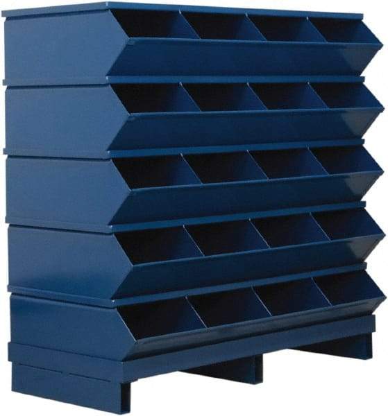 Stackbin - 5 Bin, Shelving Unit with Openings & Base - 37" Wide x 37-1/8" High - All Tool & Supply