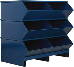 Stackbin - 3 Bin, Shelving Unit with Openings & Base - 37" Wide x 35-1/8" High - All Tool & Supply