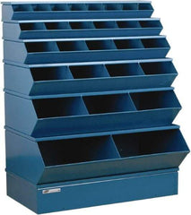 Stackbin - 6 Bin, Shelving Unit with Openings & Base - 37" Wide x 53" High - All Tool & Supply