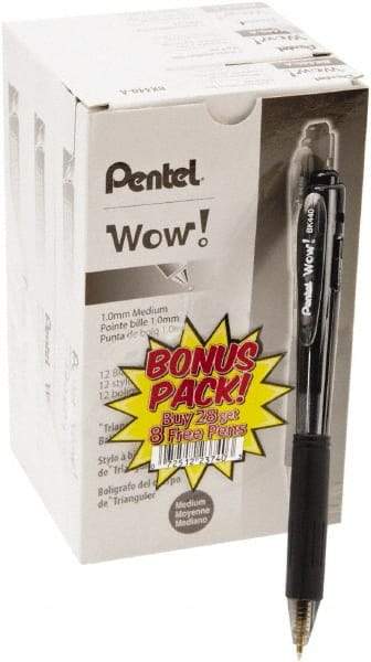 Pentel - Conical Ball Point Pen - Black - All Tool & Supply