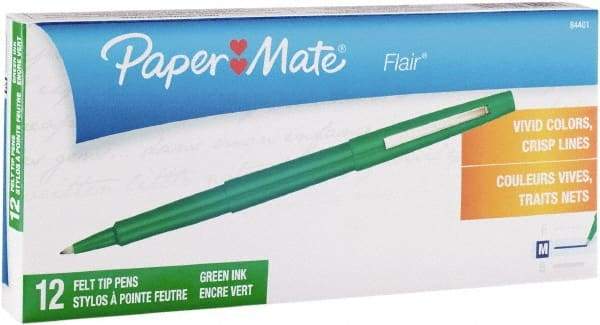 Paper Mate - Needle Porous Point Pen - Green - All Tool & Supply