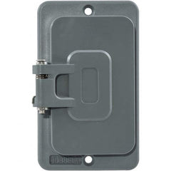 Hubbell Wiring Device-Kellems - Electrical Outlet Box & Switch Box Accessories Accessory Type: Box Cover Material: PBT Resin - All Tool & Supply