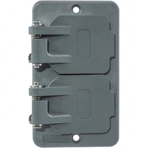 Hubbell Wiring Device-Kellems - Electrical Outlet Box & Switch Box Accessories Accessory Type: Box Cover Material: PBT Resin - All Tool & Supply