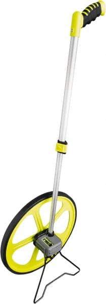 Komelon - 10,000' Counter Limit, 10,000' OAL, High-Visibility Yellow & Black Measuring Wheel - 0.01" Accuracy per 100", Measures in Ft/In - All Tool & Supply