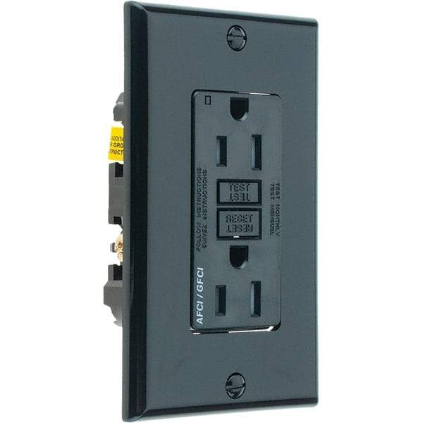 Leviton - GFCI Receptacles Grade: Commercial Color: Black - All Tool & Supply