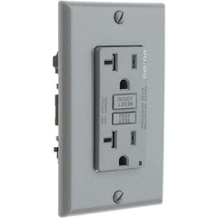 Leviton - GFCI Receptacles Grade: Commercial Color: Gray - All Tool & Supply