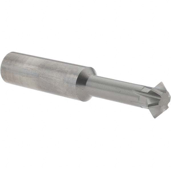 Accupro - 5/8° 5/8" Cut Diam, 0.25" Cut Width, 5/8" Shank, Solid Carbide Double-Angle Cutter - All Tool & Supply