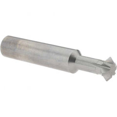 Accupro - 5/8° 5/8" Cut Diam, 0.25" Cut Width, 5/8" Shank, Solid Carbide Double-Angle Cutter - All Tool & Supply