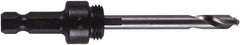 M.K. MORSE - 1-1/4 to 6" Tool Diam Compatibility, Hex Shank, High Speed Steel Integral Pilot Drill, Hole Cutting Tool Arbor - 3/8" Min Chuck, Hex Shank Cross Section, Hex Screw Attachment, For 1-1/4 to 6" Hole Saws - All Tool & Supply