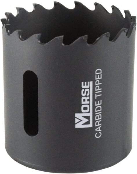 M.K. MORSE - 1-3/4" Diam, 1-15/16" Cutting Depth, Hole Saw - Carbide-Tipped Saw, Toothed Edge - All Tool & Supply