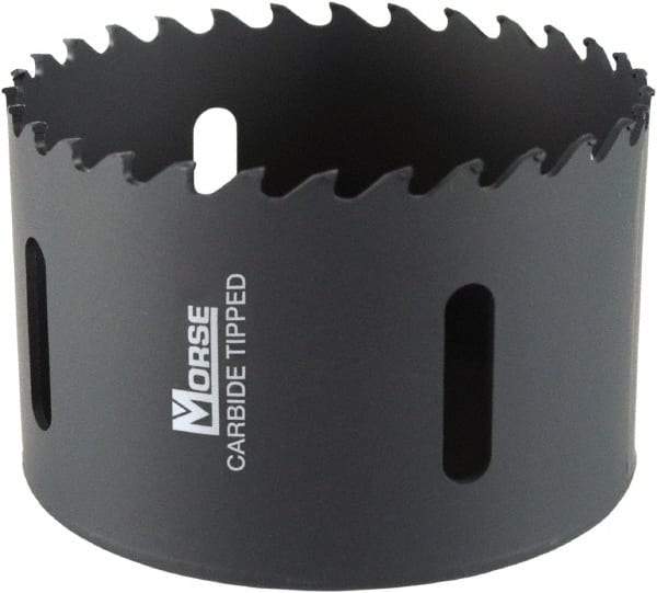 M.K. MORSE - 4-1/8" Diam, 1-15/16" Cutting Depth, Hole Saw - Carbide-Tipped Saw, Toothed Edge - All Tool & Supply