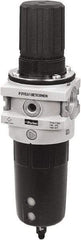 Parker - 1" NPT Port Heavy-Duty 1 Piece Filter/Regulator FRL Unit - Polypropylene Bowl, 465 SCFM, 254 Max psi, 13-1/2" High, Automatic Drain - All Tool & Supply