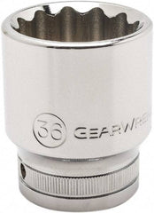 GearWrench - 3/4" Drive, Standard Hand Socket - 12 Points, 3.07" OAL, Alloy Steel, Chrome Finish - All Tool & Supply