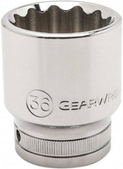 GearWrench - 3/4" Drive, Standard Hand Socket - 12 Points, 2.64" OAL, Alloy Steel, Chrome Finish - All Tool & Supply