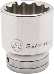 GearWrench - 3/4" Drive, Standard Hand Socket - 12 Points, 2.48" OAL, Alloy Steel, Chrome Finish - All Tool & Supply