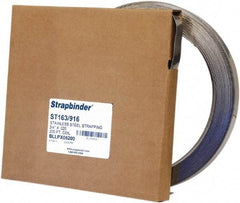 IDEAL TRIDON - Grade 304, Stainless Steel Banding Strap Roll - 5/8" Wide x 0.02" Thick - All Tool & Supply