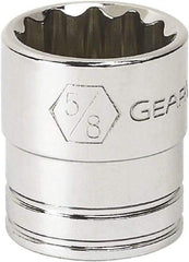 GearWrench - 9/16", 3/8" Drive, Standard Hand Socket - 6 Points, 0.984" OAL, Alloy Steel, Full Polish Finish - All Tool & Supply