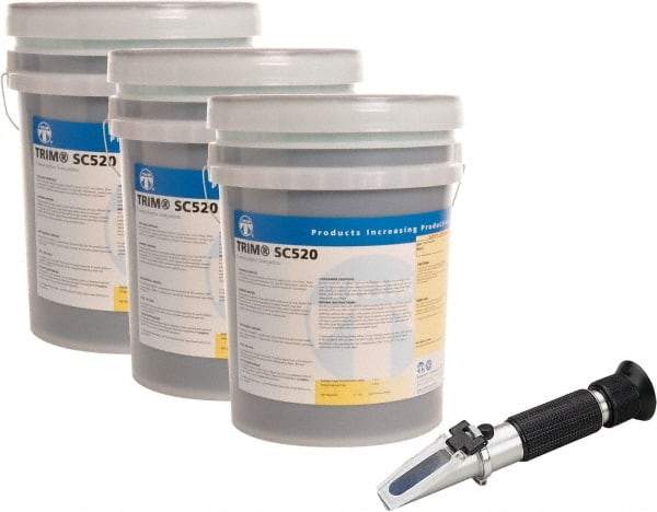 Master Fluid Solutions - Trim SC520, 5 Gal Pail Cutting & Grinding Fluid - Semisynthetic, For CNC Turning, Drilling, Milling, Sawing - All Tool & Supply