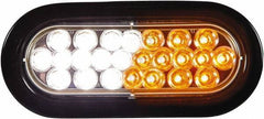 Buyers Products - Quad Flash Rate, Recessed Mount Emergency Strobe Light Assembly - Powered by 12 to 24 Volts, Amber & Clear - All Tool & Supply