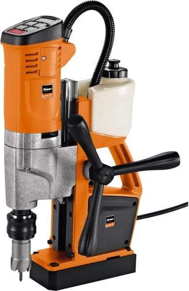 Fein - 1/2" Chuck, 10.25" Travel, Portable Magnetic Drill Press - 260-520 RPM, 12 Amps, 2.5 hp, 1100 Watts, 110-120 Volts, 13' Cord Length - All Tool & Supply