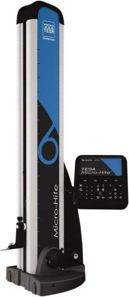 TESA Brown & Sharpe - 14" Electronic Height Gage - 0.001, 0.0001, 0.00001" Resolution, Accurate to 0.00008", Hybrid Touch Screen and Touch Pad Display, USB, RS-232 Data Output - All Tool & Supply