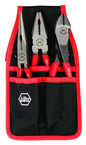 Soft Grip Pliers Belt Pack Pouch Set with High Lev; Combo & Long Nose in Belt Pack Pouch. 3 Pc. Set - All Tool & Supply