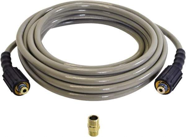 Simpson - 3,100 Max psi Fixed Pressure Washer Hose - 25' Long, Polyurethane, Female - All Tool & Supply