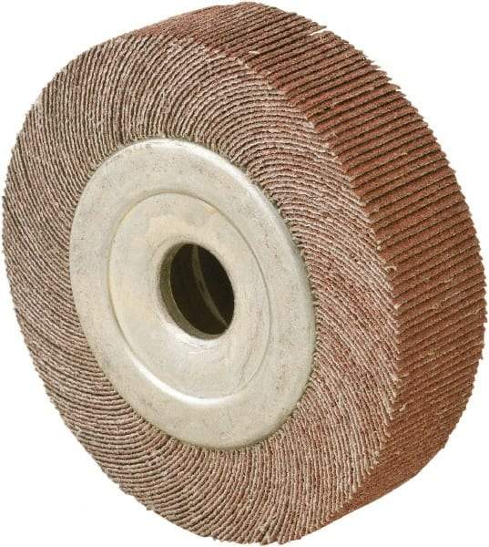 Camel Grinding Wheels - 6" Diam, 40 Grit Aluminum Oxide Unmounted Flap Wheels - 1" Hole, 2" Wide, Coated, Medium Grade, 5,000 Max RPM, X/Y Weighted Cloth Backing - All Tool & Supply