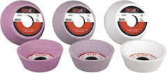 Camel Grinding Wheels - 5" Diam, 1-1/4" Hole Size, 1-3/4" Overall Thickness, 60 Grit, Type 11 Tool & Cutter Grinding Wheel - Medium Grade, Aluminum Oxide, K Hardness, Vitrified Bond - All Tool & Supply