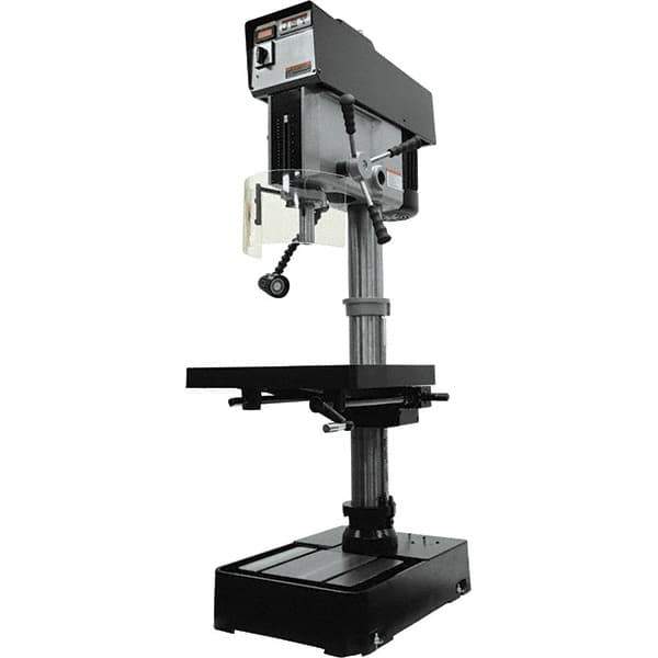 Jet - 10-7/16" Swing, Variable Speed Pulley Drill Press - Variable Speed, 2 hp, Single Phase - All Tool & Supply